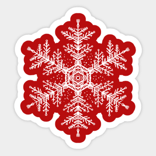 Christmas white snowflake illustration. Hand-drawn macrame snowflakes trendy illustration. Sticker